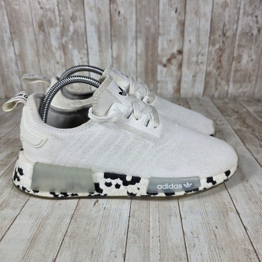 Adidas NMD R1‎ Speckled White Running Shoes Casual Sneakers H03961 Size 7